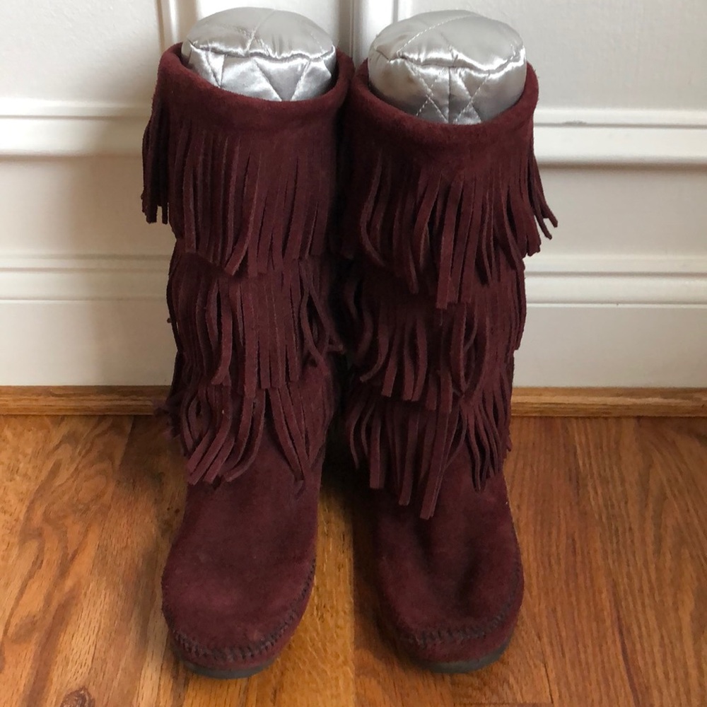 3 Layer Fringe Boot MinneTonka